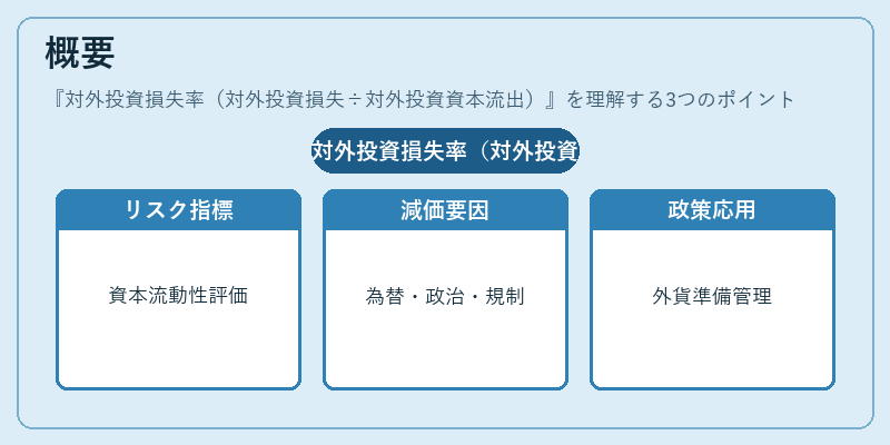 概要（対外投資損失率（対外投資損失÷対外投資資本流出））の図解