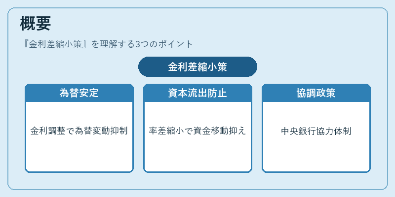概要（金利差縮小策）の図解