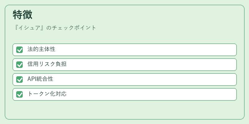 特徴（イシュア）の図解