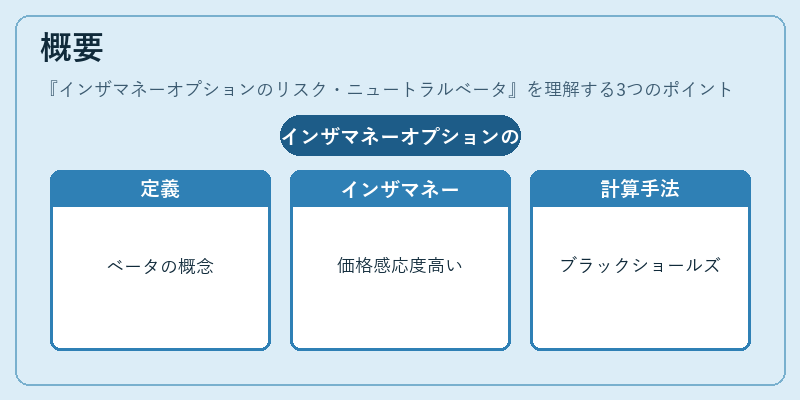 概要（インザマネーオプションのリスク・ニュートラルベータ）の図解