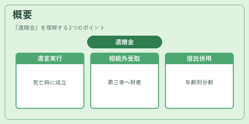 概要（遺贈金）の図解