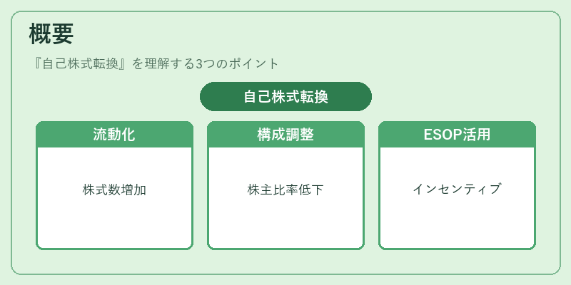 概要(自己株式転換)の図解