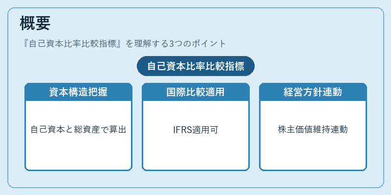 概要（自己資本比率比較指標）の図解
