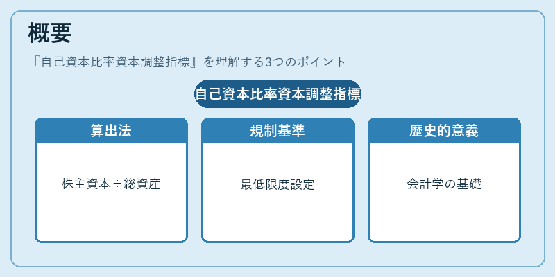 概要(自己資本比率資本調整指標)の図解