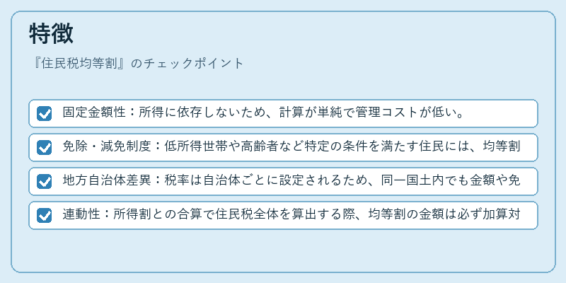 特徴(住民税均等割)の図解