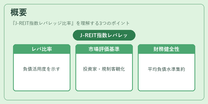 概要（J-REIT指数レバレッジ比率）の図解