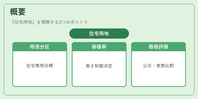 概要（住宅用地）の図解