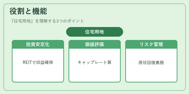 役割と機能（住宅用地）の図解