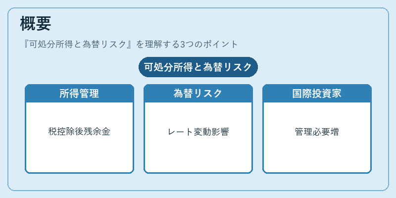 概要(可処分所得と為替リスク)の図解