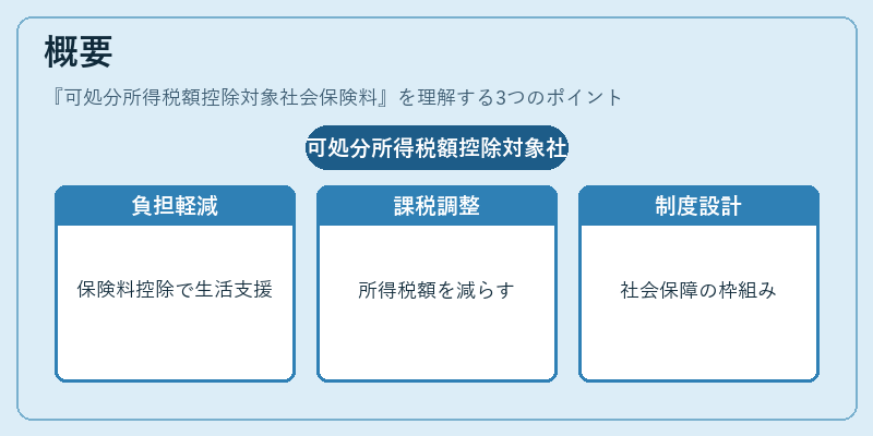 概要(可処分所得税額控除対象社会保険料)の図解