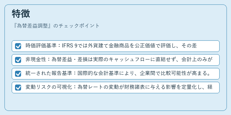 特徴（為替差益調整）の図解