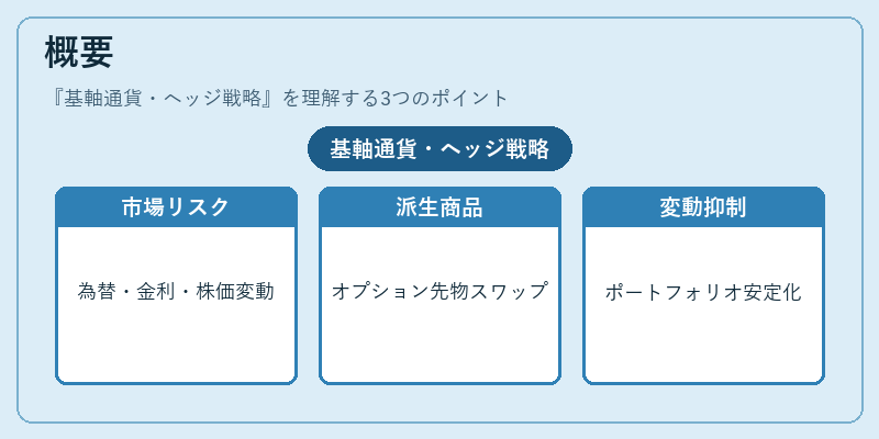 概要（基軸通貨・ヘッジ戦略）の図解