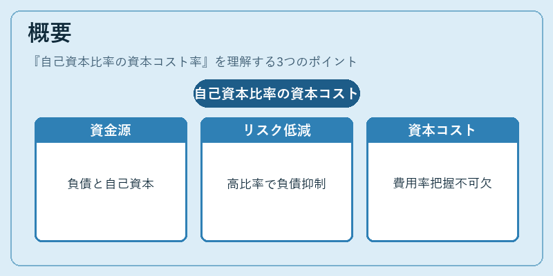 概要（自己資本比率の資本コスト率）の図解