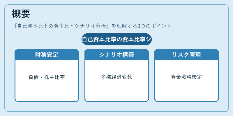 概要（自己資本比率の資本比率シナリオ分析）の図解