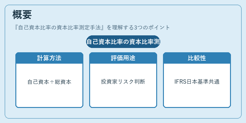 概要（自己資本比率の資本比率測定手法）の図解