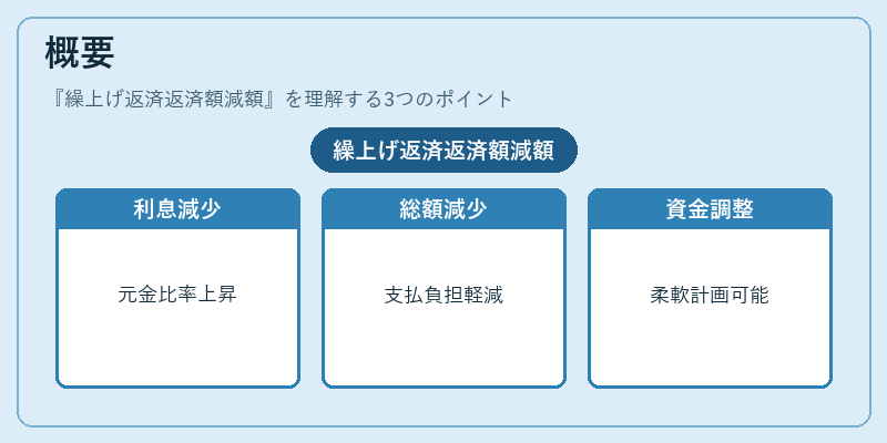 概要(繰上げ返済返済額減額)の図解