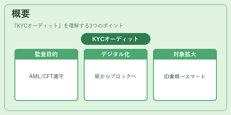 概要（KYCオーディット）の図解