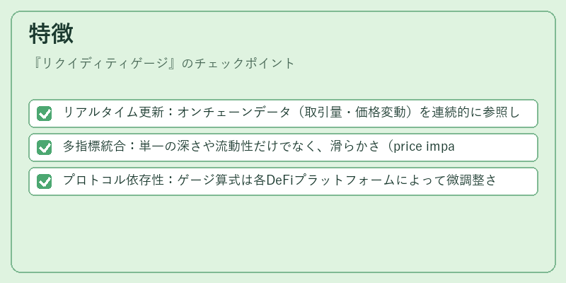 特徴(リクイディティゲージ)の図解