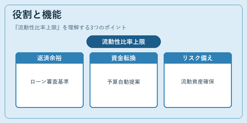 役割と機能(流動性比率上限)の図解
