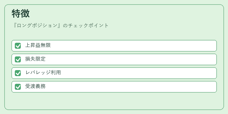特徴（ロングポジション）の図解