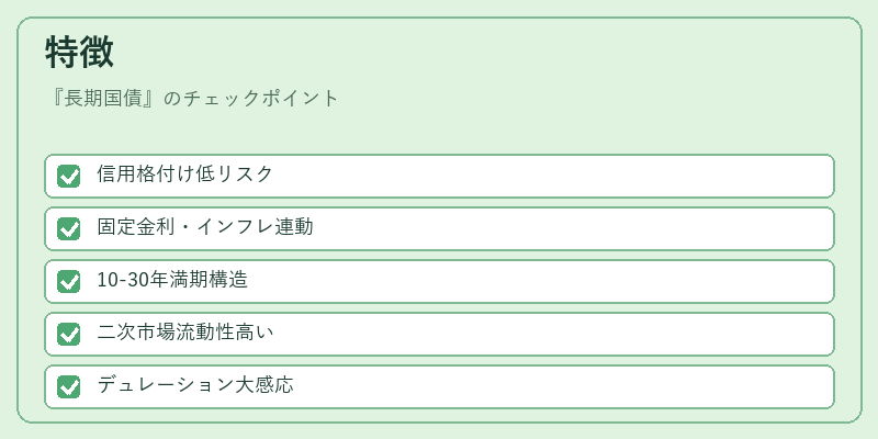 特徴（長期国債）の図解