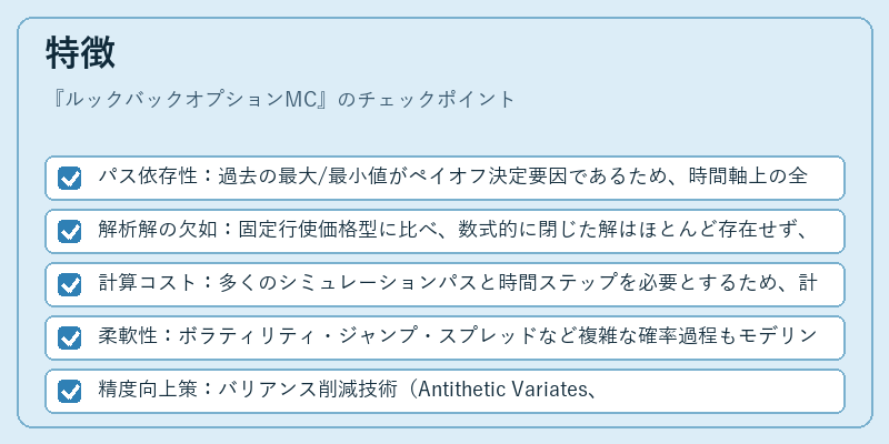 特徴（ルックバックオプションMC）の図解