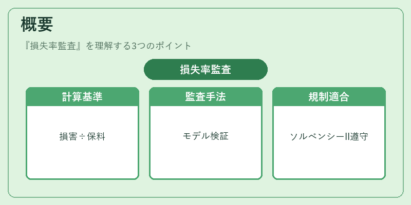 概要（損失率監査）の図解