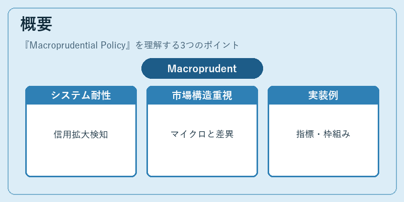 概要（Macroprudential Policy）の図解