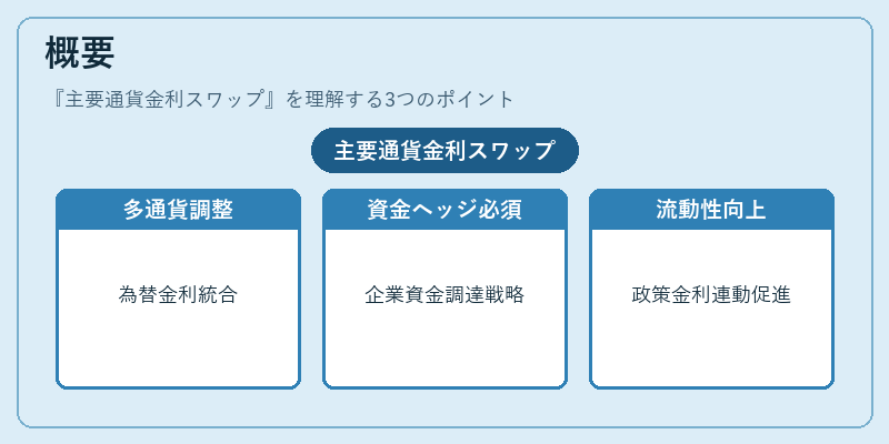 概要（主要通貨金利スワップ）の図解