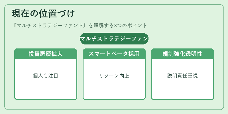 現在の位置づけ（マルチストラテジーファンド）の図解