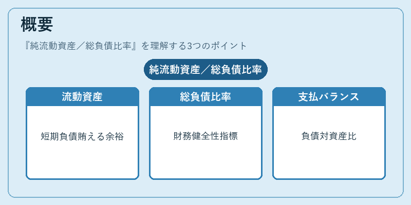 概要(純流動資産/総負債比率)の図解
