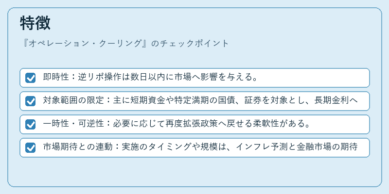 特徴(オペレーション・クーリング)の図解