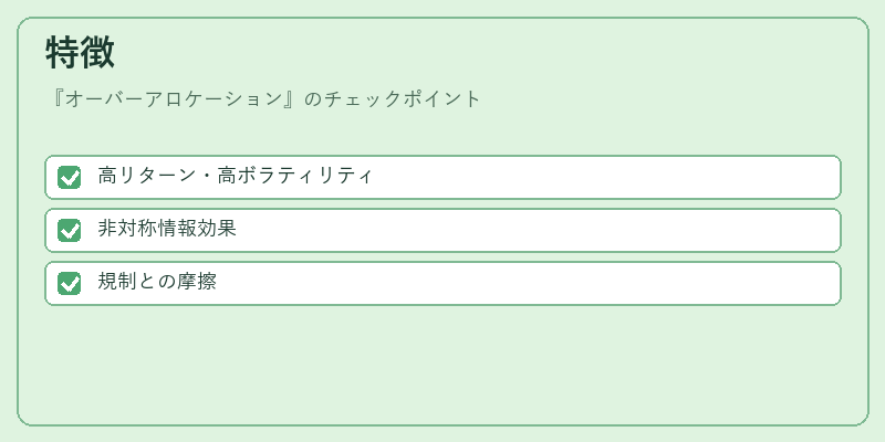 特徴（オーバーアロケーション）の図解
