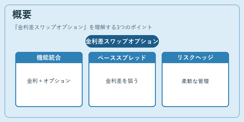 概要（金利差スワップオプション）の図解
