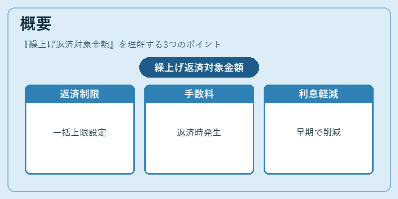 概要（繰上げ返済対象金額）の図解