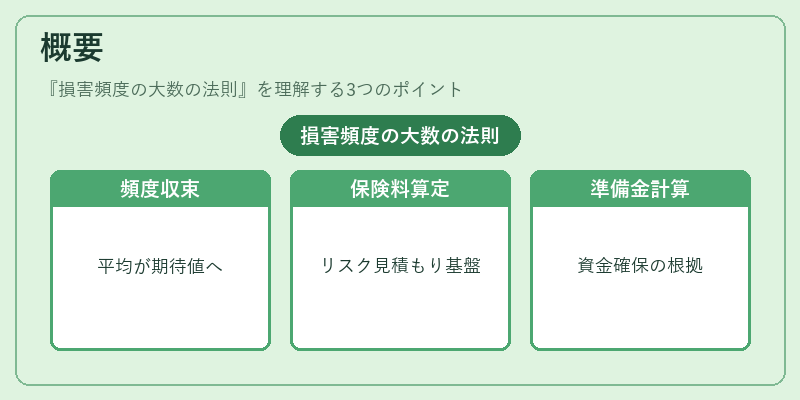 概要（損害頻度の大数の法則）の図解