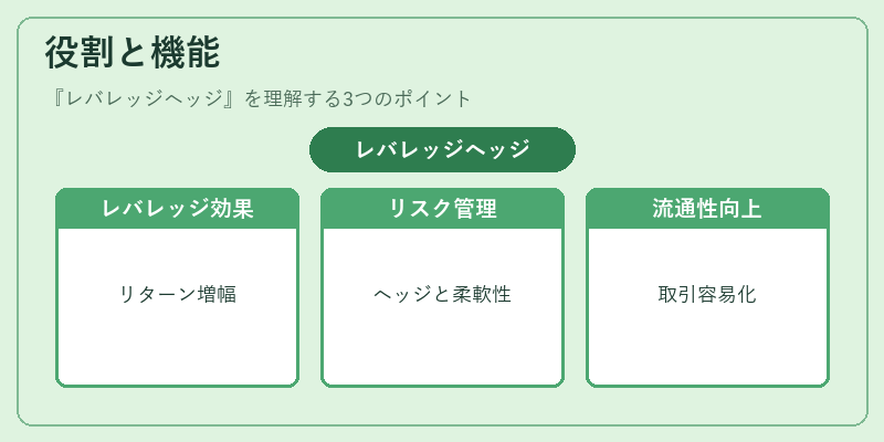 役割と機能(レバレッジヘッジ)の図解