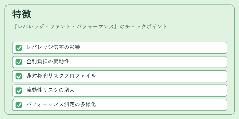 特徴(レバレッジ・ファンド・パフォーマンス)の図解