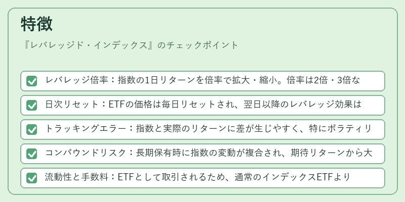特徴（レバレッジド・インデックス）の図解