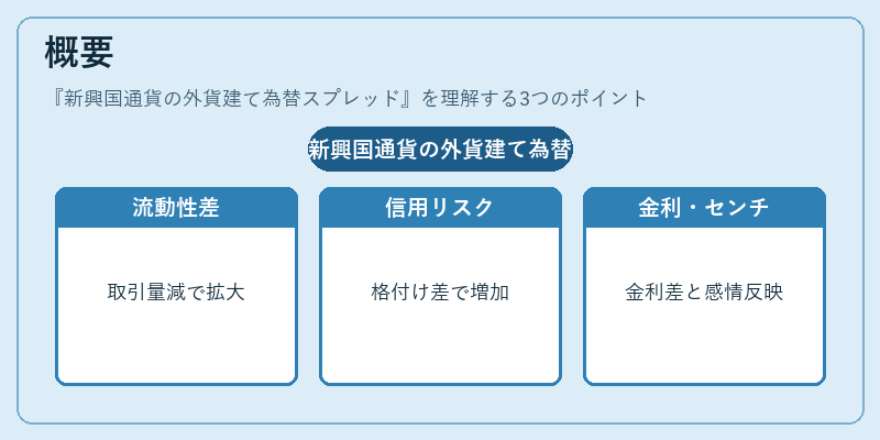 概要（新興国通貨の外貨建て為替スプレッド）の図解