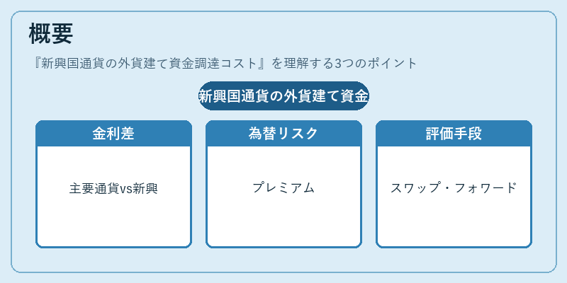 概要（新興国通貨の外貨建て資金調達コスト）の図解