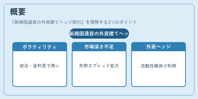 概要（新興国通貨の外貨建てヘッジ取引）の図解