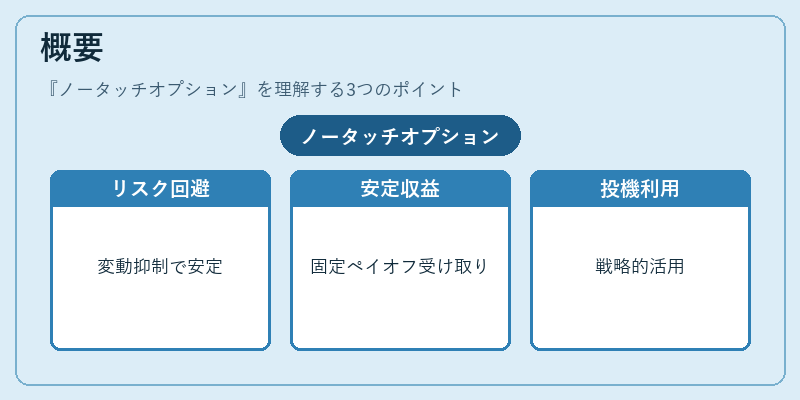 概要（ノータッチオプション）の図解