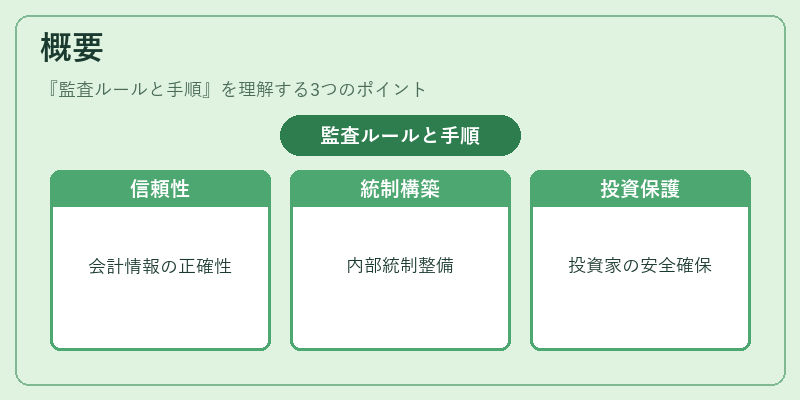 概要（監査ルールと手順）の図解