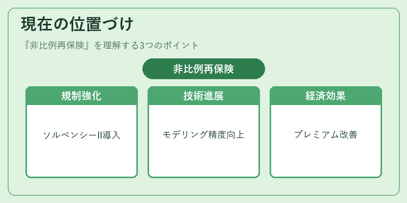 現在の位置づけ（非比例再保険）の図解