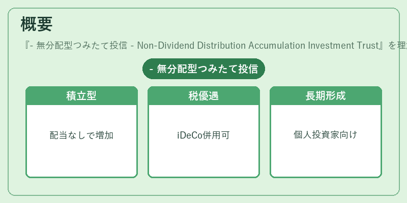 概要（- 無分配型つみたて投信 - Non‑Dividend Distribution Accumulation Investment Trust）の図解