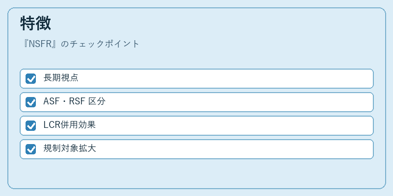 特徴（NSFR）の図解