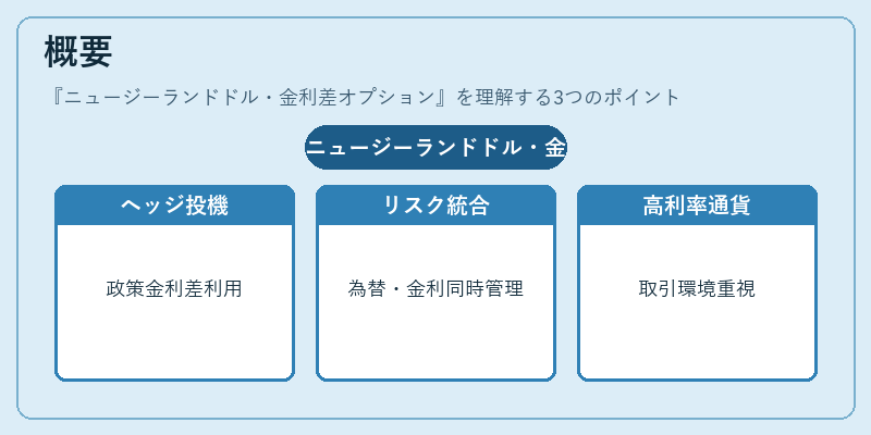 概要（ニュージーランドドル・金利差オプション）の図解
