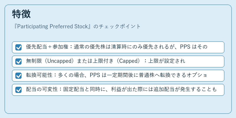 特徴（Participating Preferred Stock）の図解