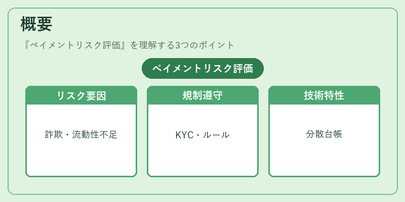 概要(ペイメントリスク評価)の図解